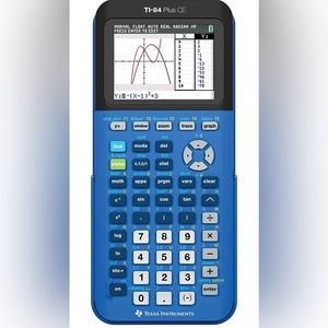 Texas Instruments TI-84 Plus CE Color Graphing Calculator, Bionic Blue